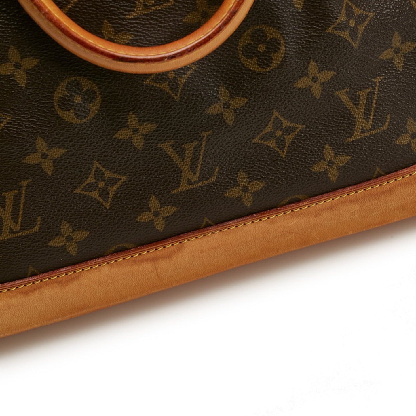 LOUIS VUITTON Monogram Alma PM Handbag M51130 Brown PVC Leather Ladies