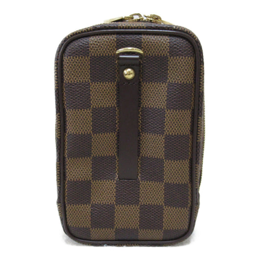 LOUIS VUITTON Etui Okapi digital camera case Brown Ebene Damier PVC coated canvas N61737