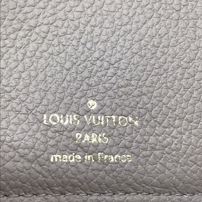 LOUIS VUITTON Monogram Implant Portefeuille Claire M80152 Bifold Wallet Compact Leather Tourtrell Greige Women's