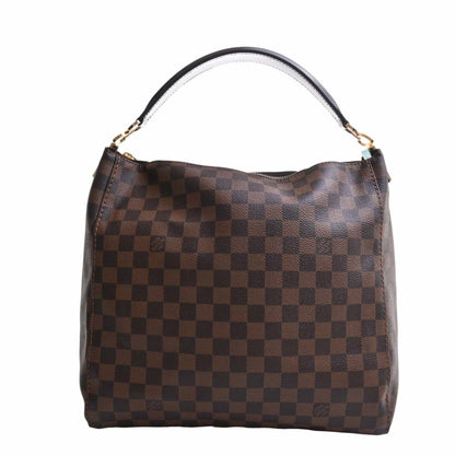 LOUIS VUITTON Damier Portobello PM One Shoulder Bag N41184 Brown Women's