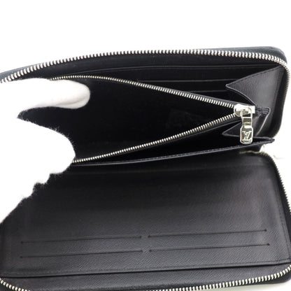 LOUIS VUITTON M30056 Zippy Organizer Taiga Long Wallet Black Men's