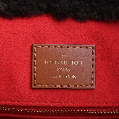 LOUIS VUITTON Monogram Teddy On the Go GM Handbag M55420 Brown/Ivory Women's