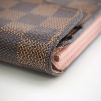 LOUIS VUITTON N60114 Portefeuil Sarah Damier Long Wallet Brown Women's