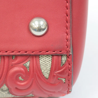 Gucci Shoulder Bag GG Supreme Handbag Arabesque Mini Boston Ladies