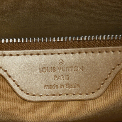 LOUIS VUITTON Monogram Matte Stockton Tote Bag M55117 Ambre Gold Leather Women's