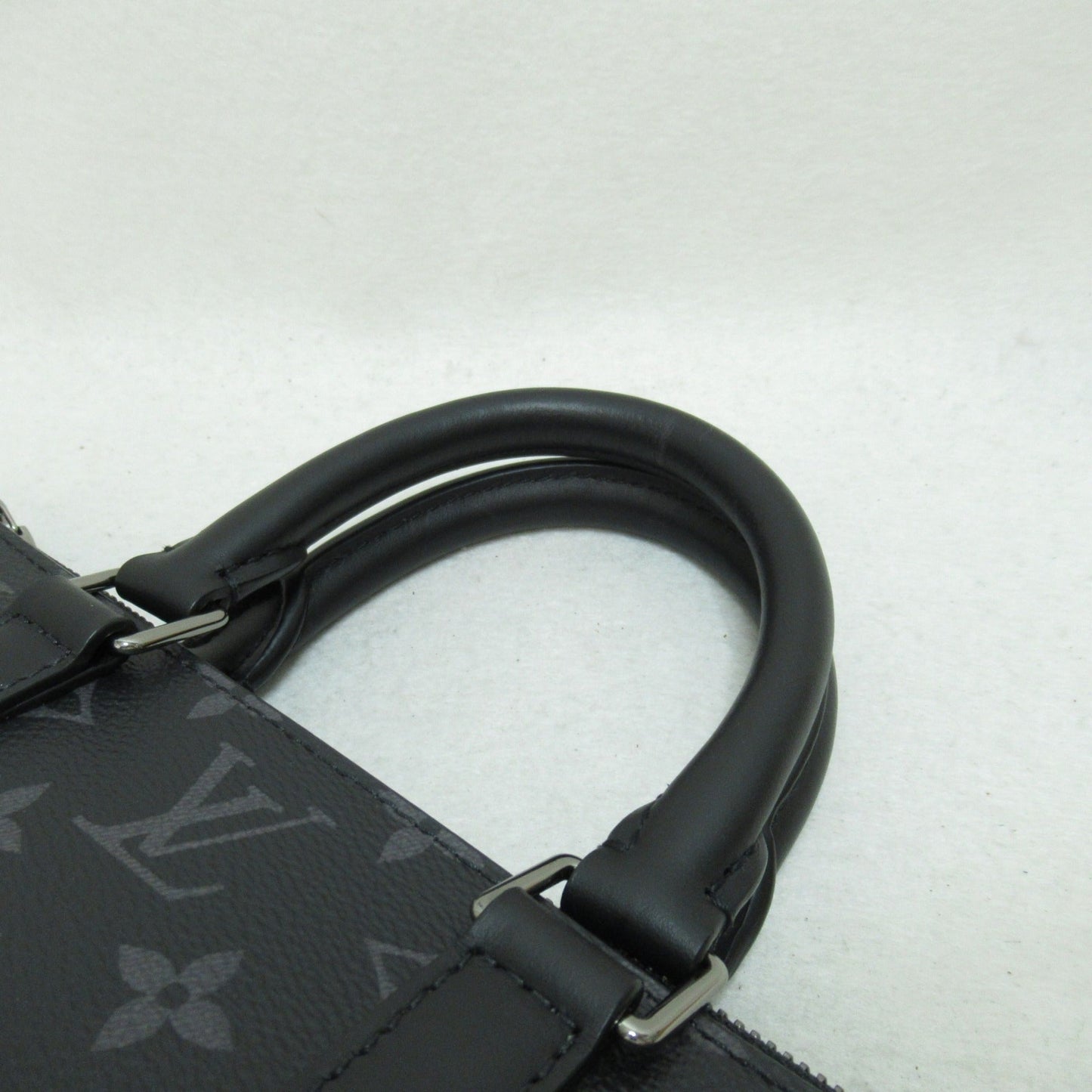 LOUIS VUITTON Sac Plat/Cross Shoulder Bag Black Monogram eclipse PVC coated canvas M46098