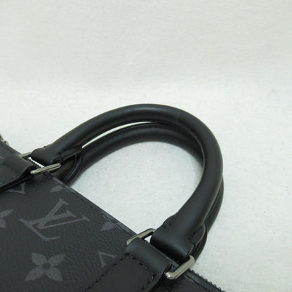 LOUIS VUITTON Sac Plat/Cross Shoulder Bag Black Monogram eclipse PVC coated canvas M46098
