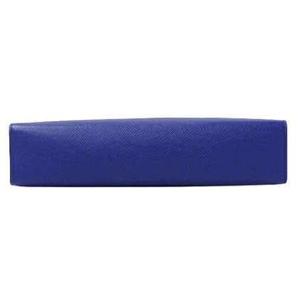 LOUIS VUITTON Bag Taiga Men's Clutch Second Pochette Voyage MM Cobalt M30575 Blue