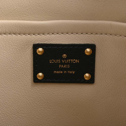 LOUIS VUITTON Monogram Envinil Squeech Shoulder Bag M95259 Black/Brown Women's