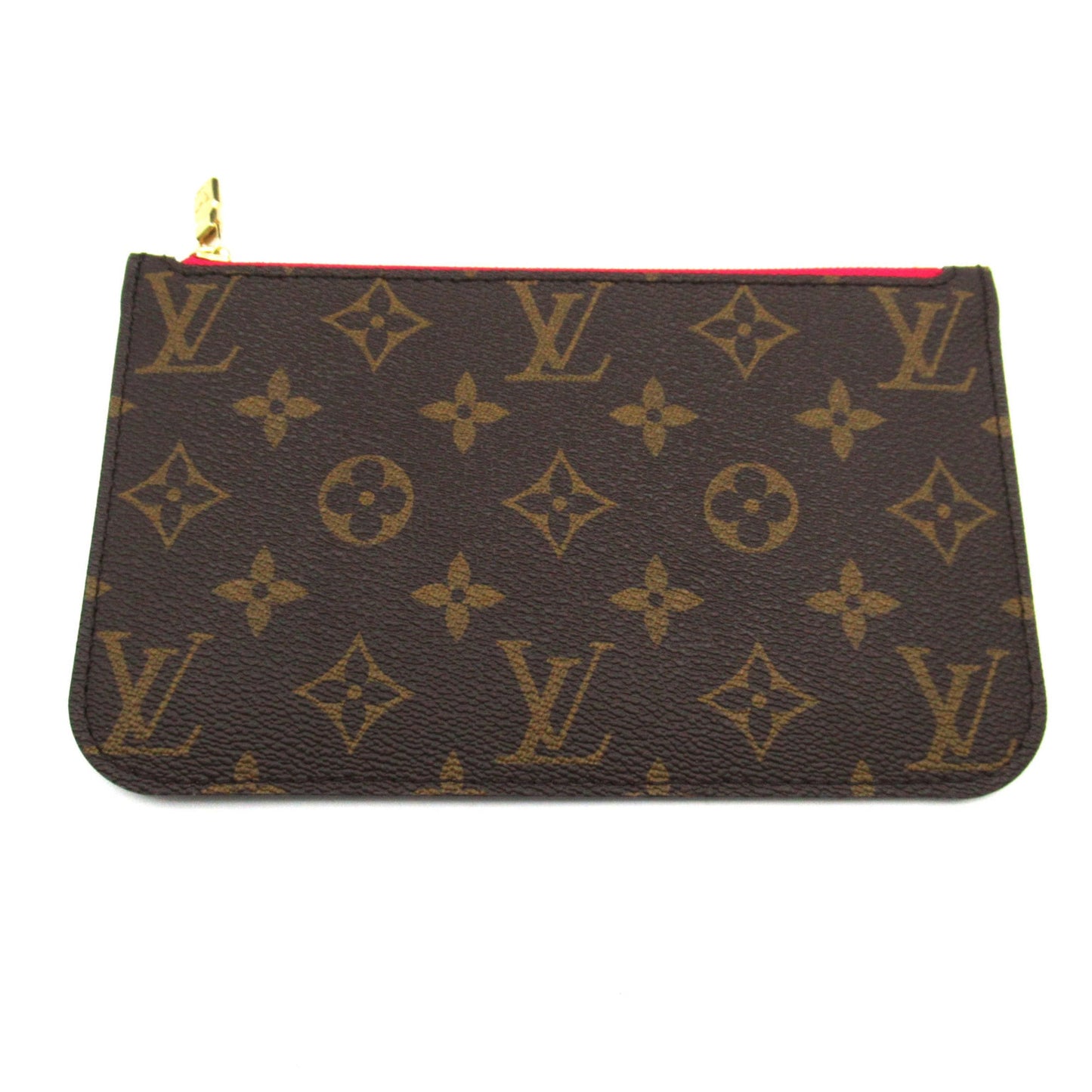 LOUIS VUITTON Never full PM Brown Fuchsia Monogram PVC coated canvas M41245