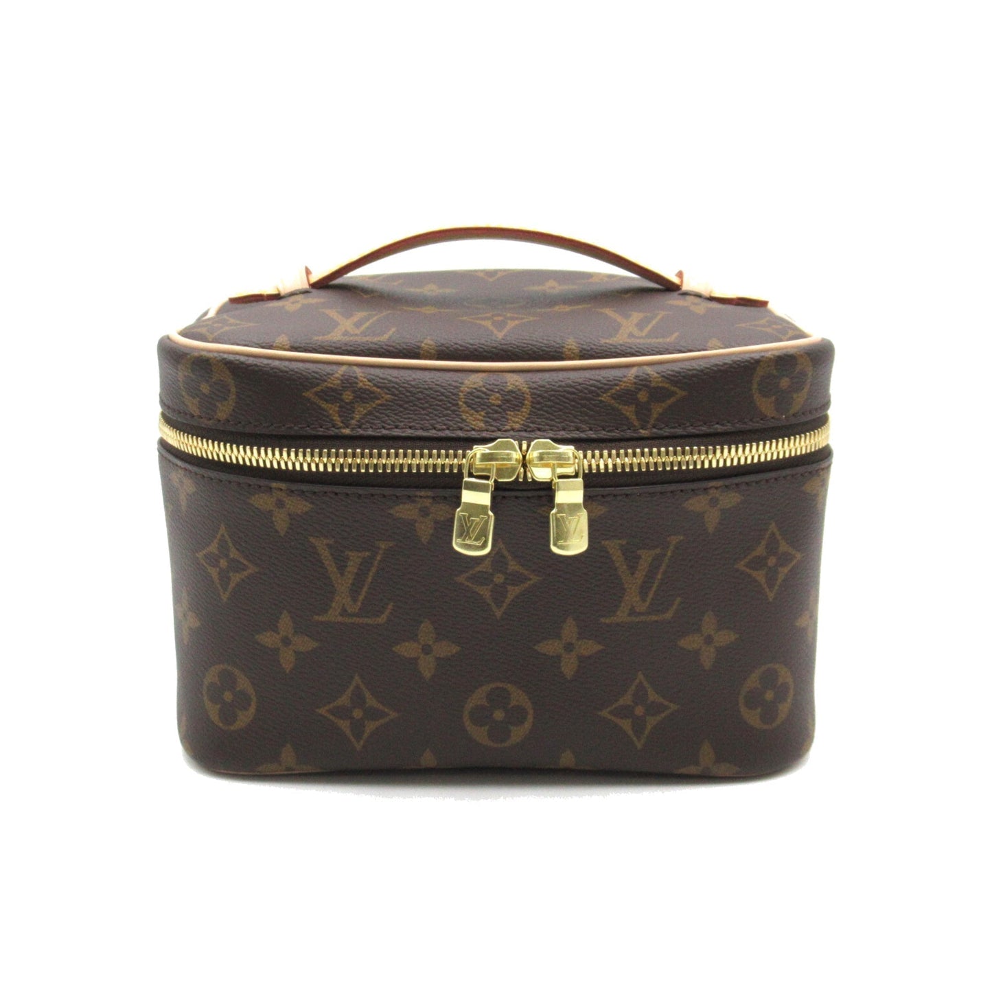 LOUIS VUITTON Nice Mini Vanity Bag Brown Monogram PVC coated canvas M44495