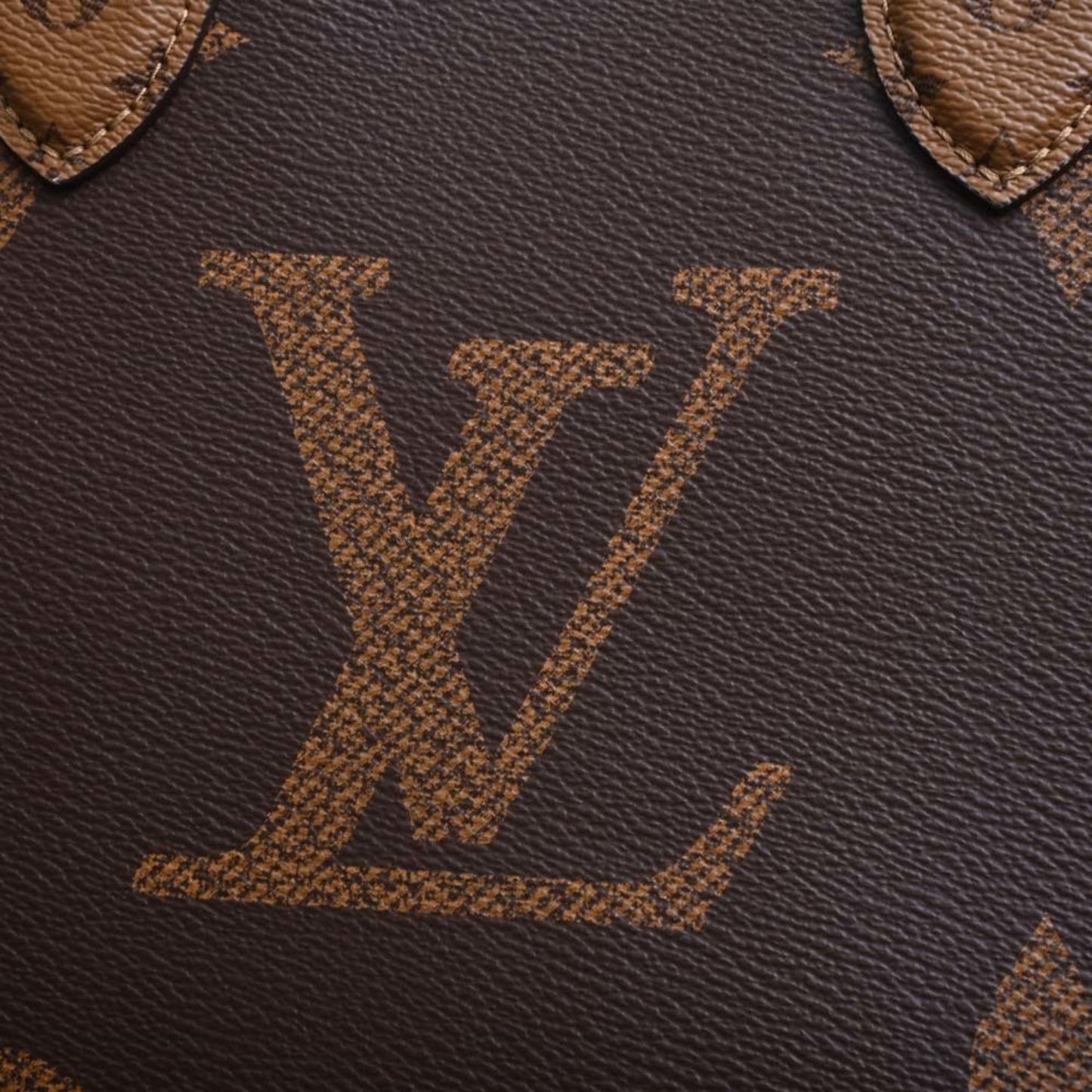 LOUIS VUITTON Monogram Giant Reverse On the Go MM Handbag M45321 Brown Women's