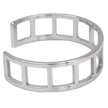 Gucci Bangle Silver Ag 925 GUCCI Bracelet Square Breath Unisex