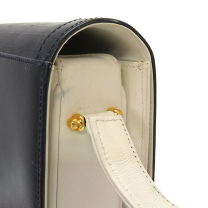 Gucci GG pattern leather white navy bicolor 26 001 5692 shoulder bag blue 0028 GUCCI