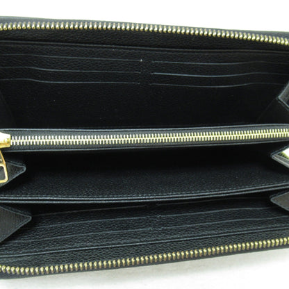 LOUIS VUITTON Zippy wallet purse Black Black Monogram empreinte leather M61864