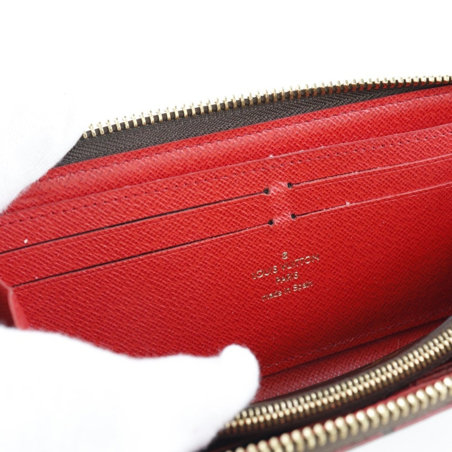 LOUIS VUITTON Portefeuille Clemence Flower Charm M62940 Monogram Canvas Brown GI4108 Women's Long Wallet
