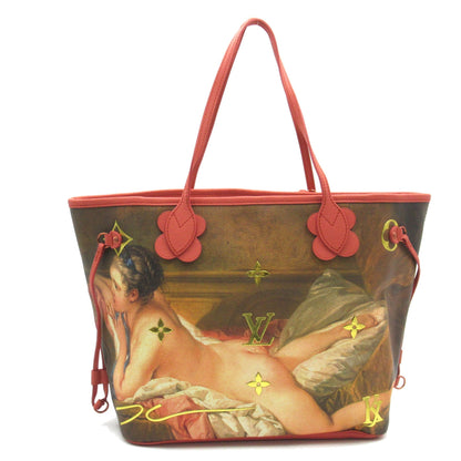 LOUIS VUITTON BOUCHER Neverfull MM Pink Beige Poppy petal Masters collection PVC coated canvas M43357