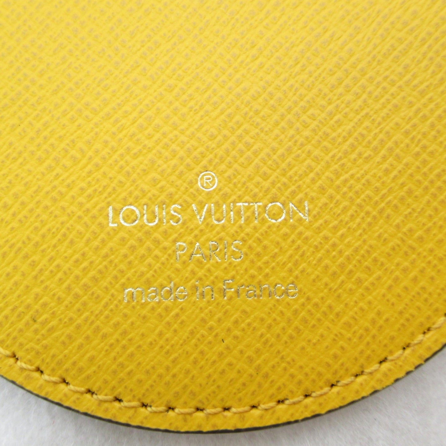 LOUIS VUITTON Porto Craie Ilustre New York City Keychain Brown Monogram PVC coated canvas M00873