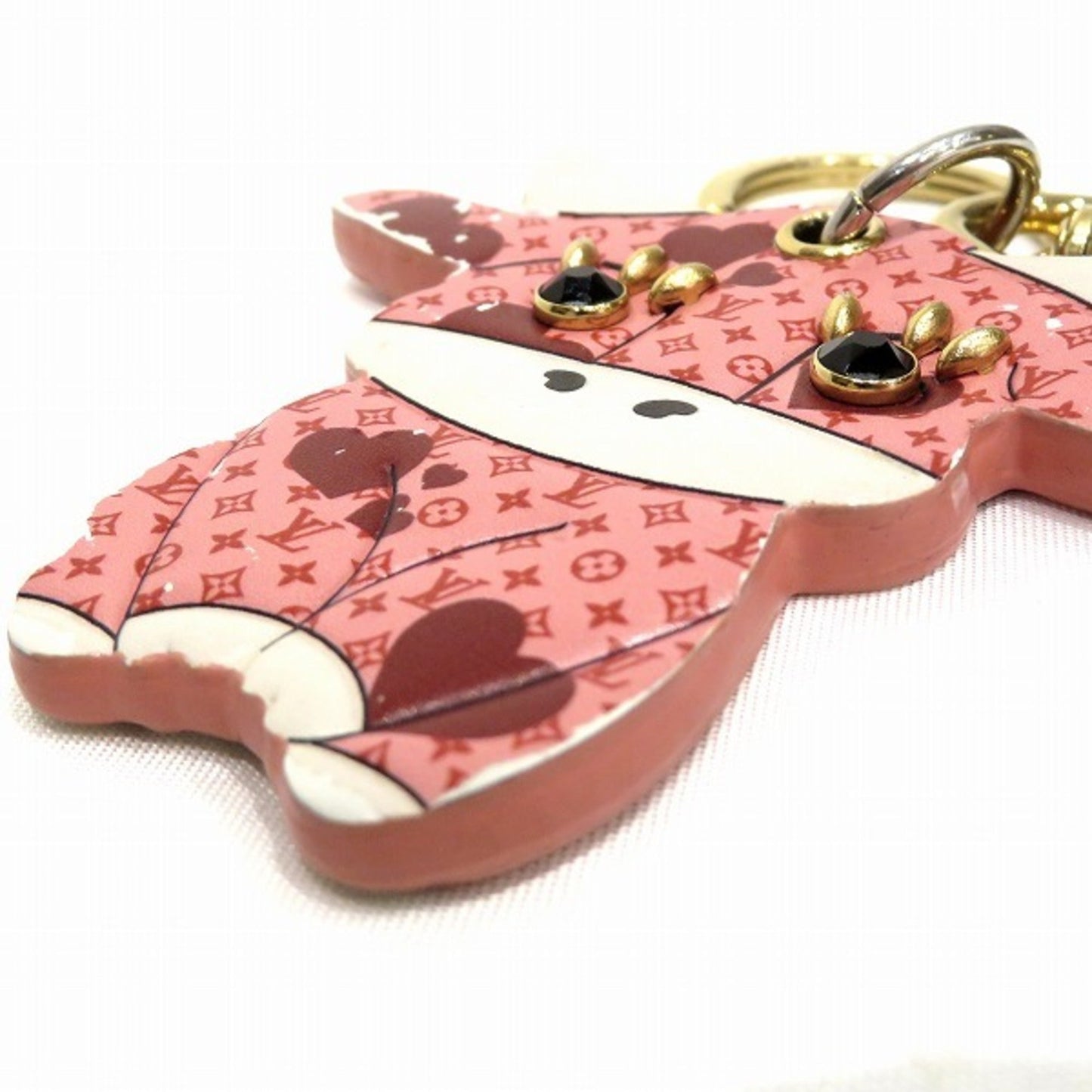 LOUIS VUITTON Monogram Porto Cle LV Rodeo M80243 Charm Brand Accessory Key Ring Keychain Ladies