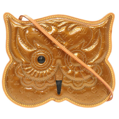 LOUIS VUITTON Monogram Vernis Comte Defe Pochette Owl Bronze M92268 Shoulder Bag