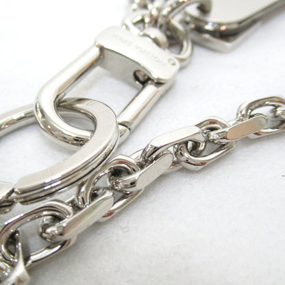 LOUIS VUITTON Portocle Chenne V Square Keychain Silver Stainless Steel M61994