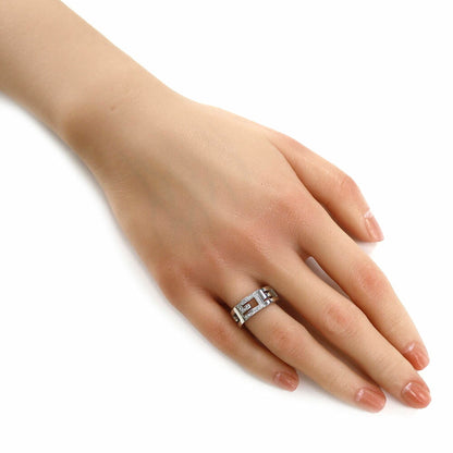 Gucci Multiple Ring No. 11.5 18K K18 White Gold Diamond Women's