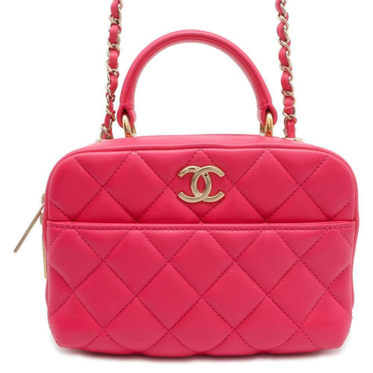 Chanel Chain Shoulder Bag Matelasse Coco Mark Lambskin A92238 CHANEL