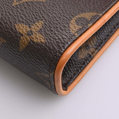 LOUIS VUITTON Monogram Pochette Florentine Waist Bag M51855 Brown Women's