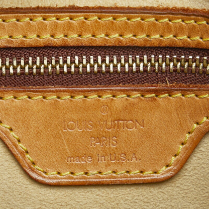 LOUIS VUITTON Monogram Looping GM Shoulder Bag Handbag M51145 Brown PVC Leather Ladies