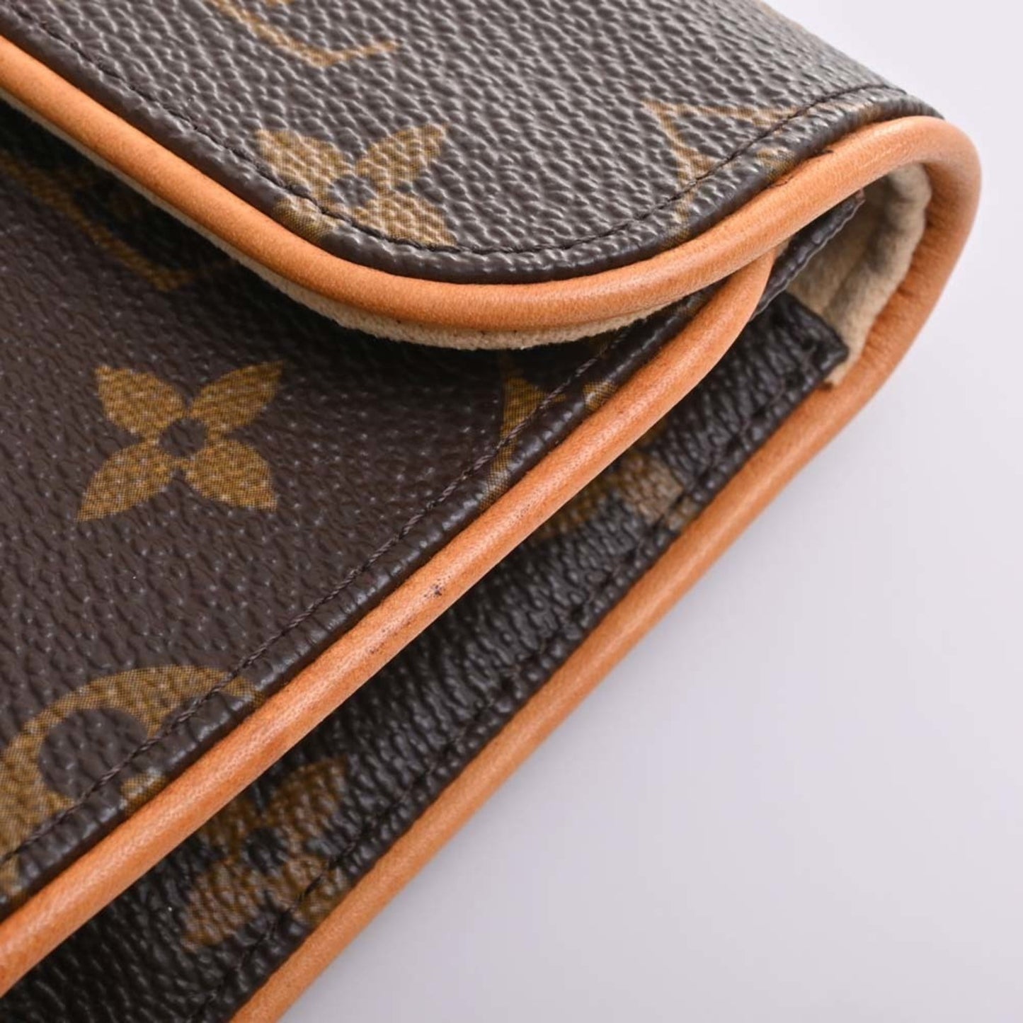 LOUIS VUITTON Monogram Pochette Florentine Waist Bag M51855 Brown Women's