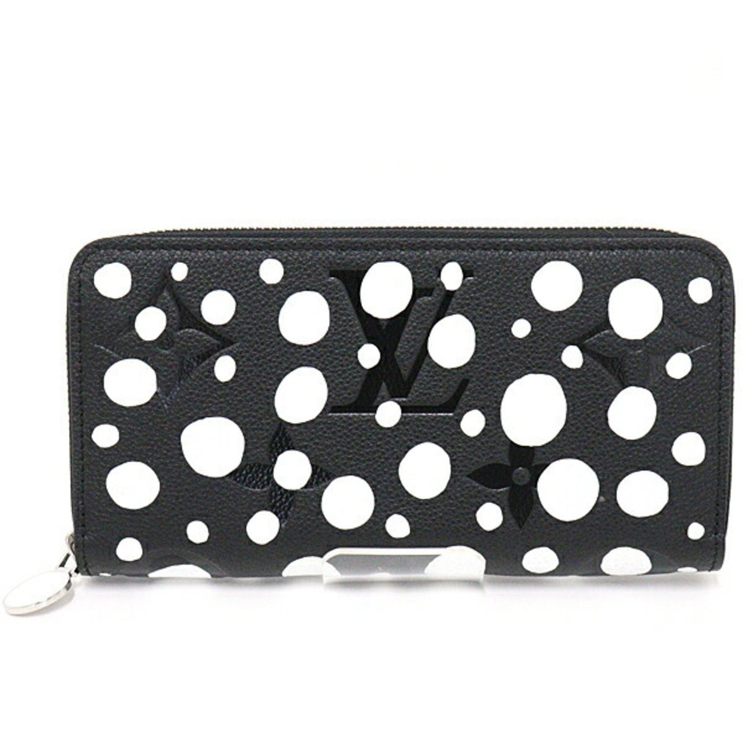 LOUIS VUITTON Yayoi Kusama LV x YK Zippy Round Long Wallet M81906 Black White