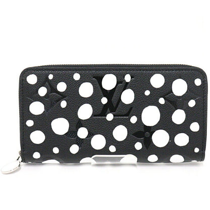 LOUIS VUITTON Yayoi Kusama LV x YK Zippy Round Long Wallet M81906 Black White