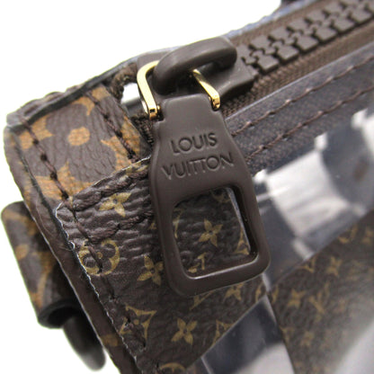 LOUIS VUITTON Keepall Bandouliere 25 Brown Clear PVC coated canvas Monogram Chess M20872