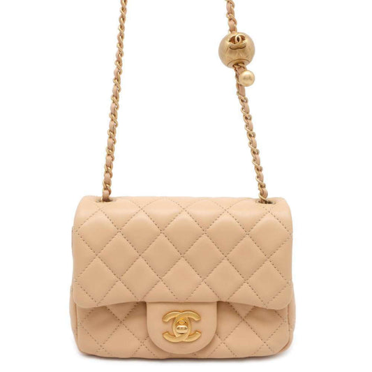 Chanel Chain Shoulder Bag Matelasse Lambskin AS1786 CHANEL Flap Coco Ball