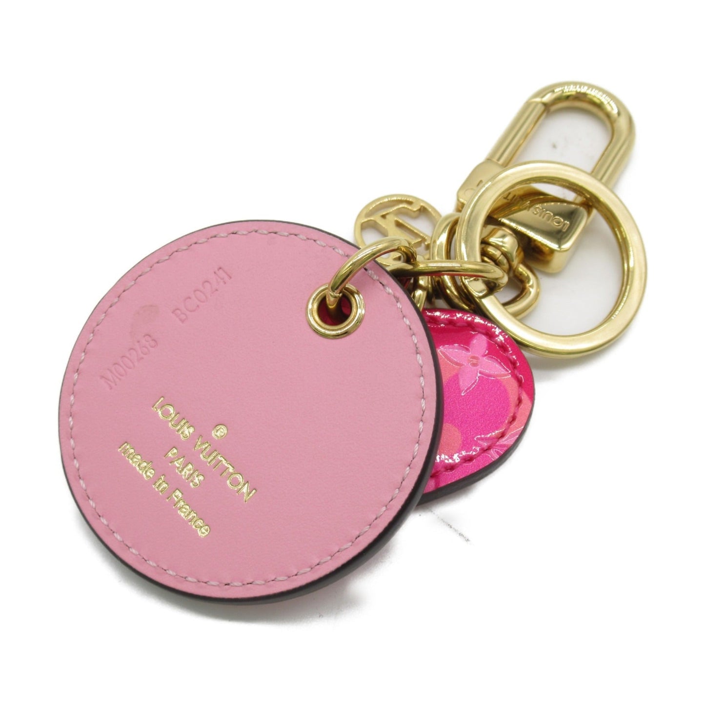 LOUIS VUITTON portocle valentine heart Pink Vernis M00268