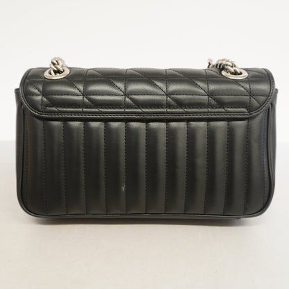 Gucci GG Marmont Shoulder Bag 443497 Women's Leather Shoulder Bag Black