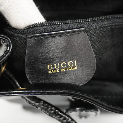 GUCCIAuth  Bamboo Rucksack 003 1998 0030 Women's Leather Backpack Black