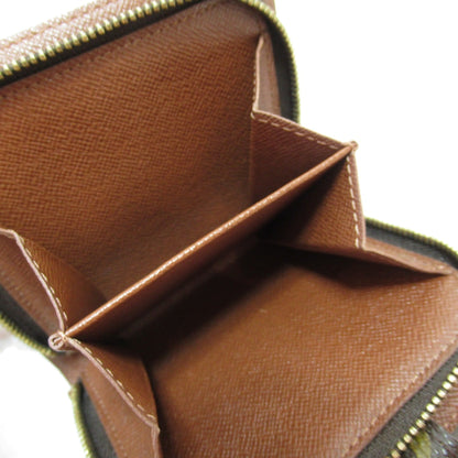 LOUIS VUITTON compact zip wallet Brown Monogram PVC coated canvas M61667