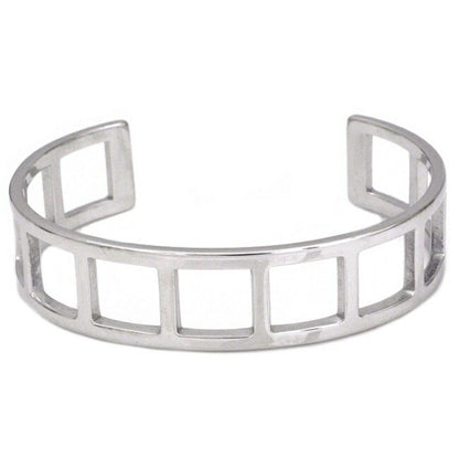 Gucci Bangle Silver Ag 925 GUCCI Bracelet Square Breath Unisex