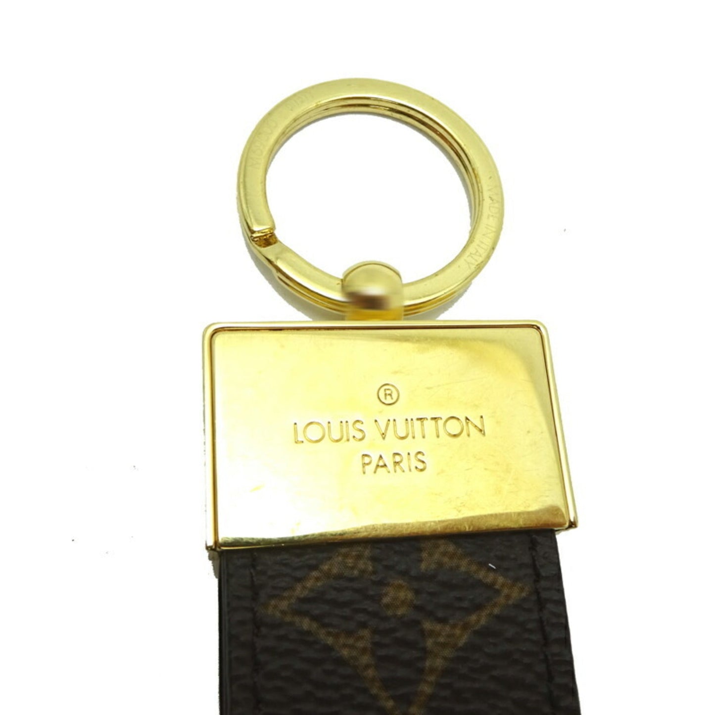 LOUIS VUITTON Keychain Dragonne Dauphine Women's Men's M69000 Monogram Ebene [Brown]
