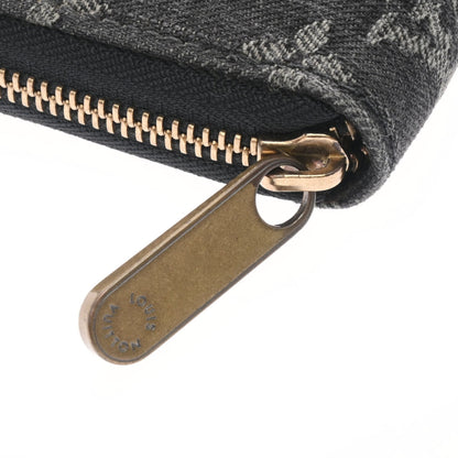 LOUIS VUITTON Monogram Zippy Black M95614 Unisex Long Wallet