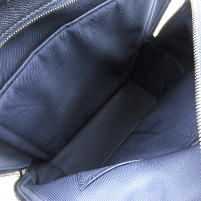 LOUIS VUITTON Anton Backpack Navy Blue Marine Taiga leather M30149