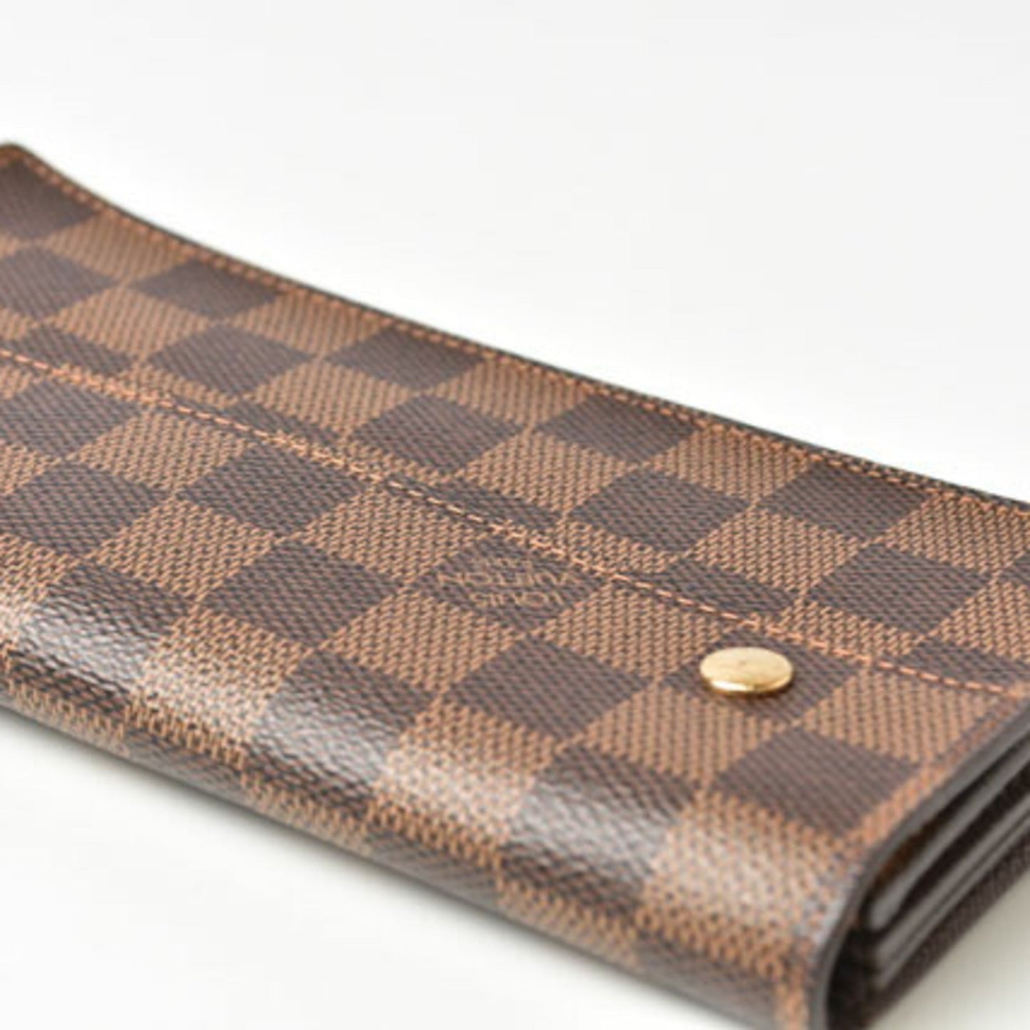 LOUIS VUITTON Wallet Chain  Long Portefeuille Accordeon Damier N60002