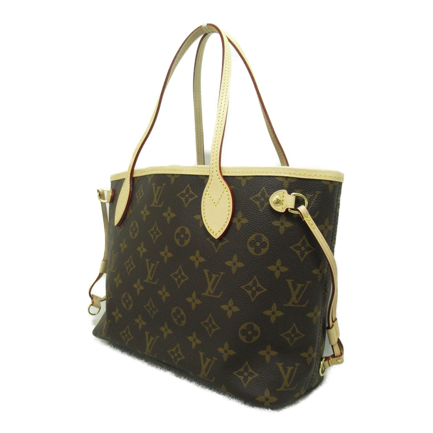 LOUIS VUITTON Never full PM Brown Pivoine Fuschia Monogram PVC coated canvas M41245