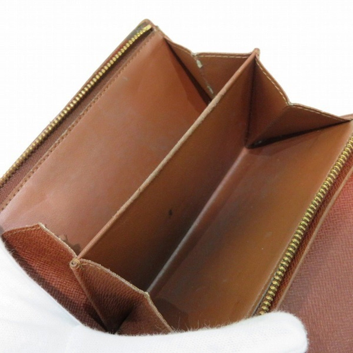LOUIS VUITTON Monogram Portomonevier Tresor M61730 Bifold Wallet Unisex