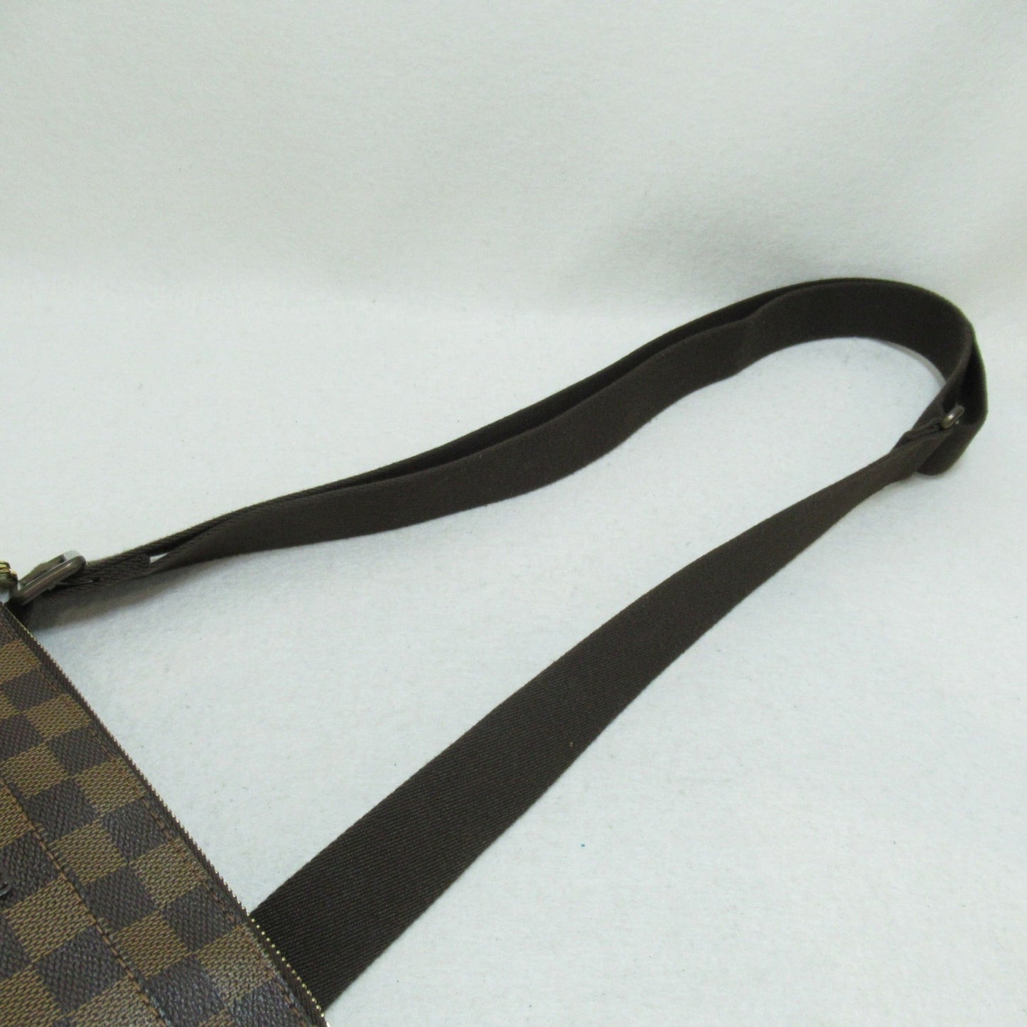 LOUIS VUITTON Pochette Platt Brooklyn Brown Ebene Damier PVC coated canvas N41100