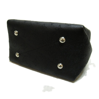 LOUIS VUITTON Bella Shoulder Bag Black Black Mahina leather M57070