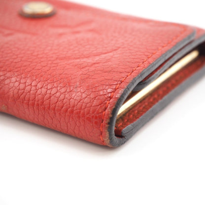 LOUIS VUITTON/ M63708 Empreinte Multicle 6 Key Case Red Ladies