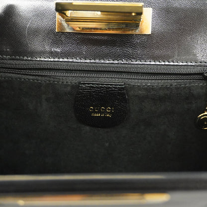 Gucci Shoulder Bag 001 1998 1863 Women's Leather Shoulder Bag Black