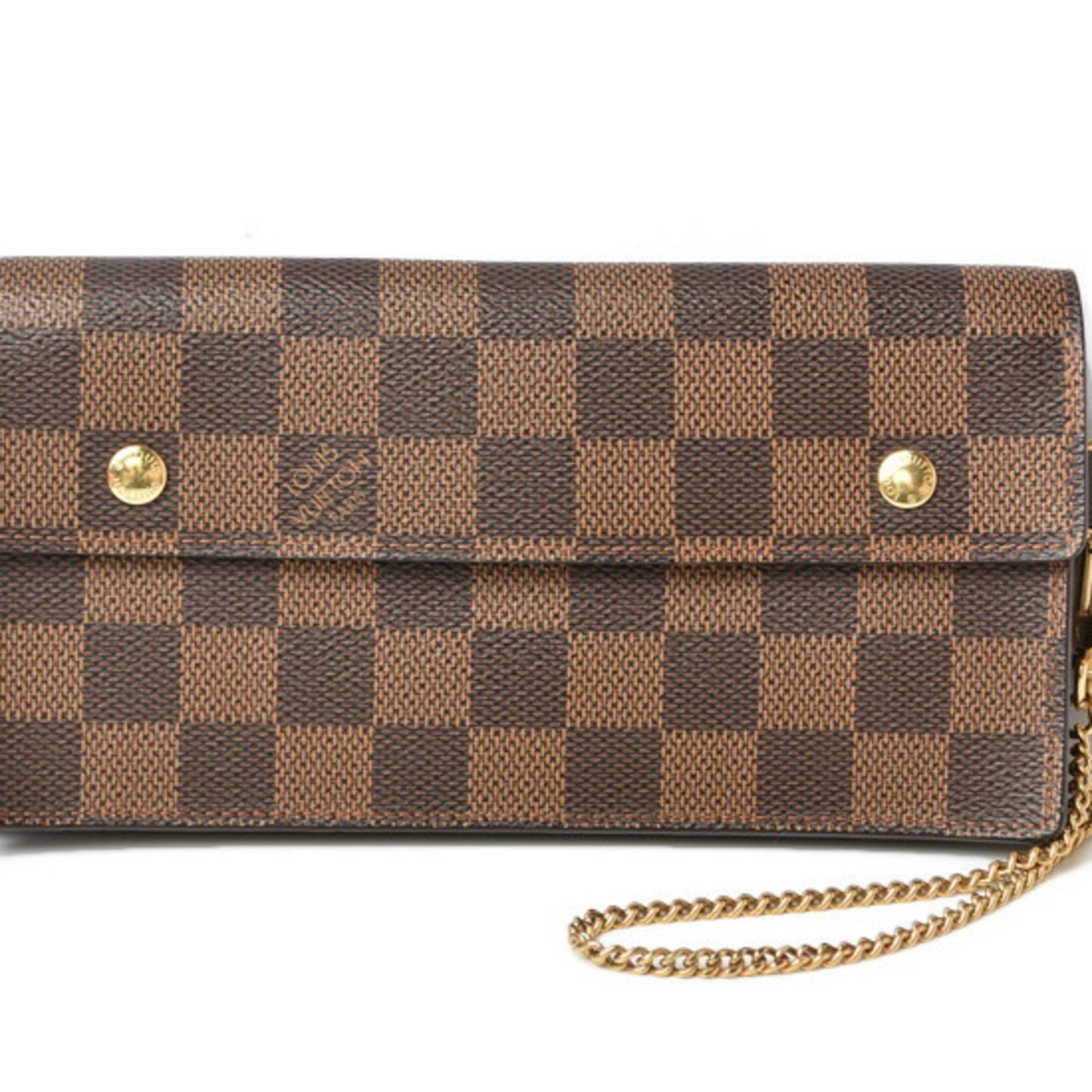 LOUIS VUITTON Wallet Chain  Long Portefeuille Accordeon Damier N60002
